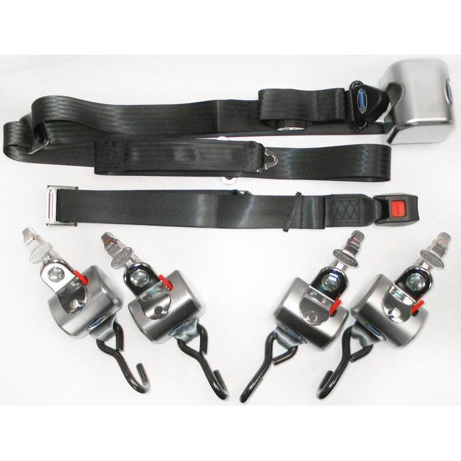 Q8300A1L Q'Straint QRT Max 4 Retractor Set for L Track w